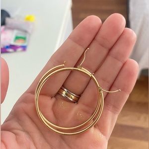 18k Gold Plated Hoop Earrings